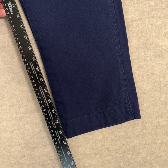 Sid Mashburn Garment Dyed Canvas Trouser Blue Mens 36 Cotton Pants Fits *35x27* - Picture 11 of 12